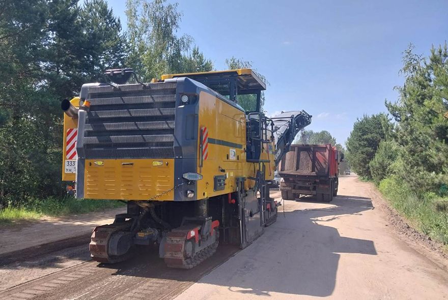 В Пензе ремонтируют дорогу в поселок Победа