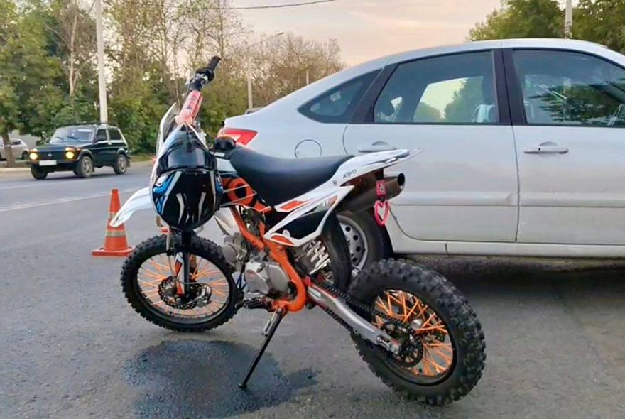 В Пензе случилось ДТП с участием питбайка