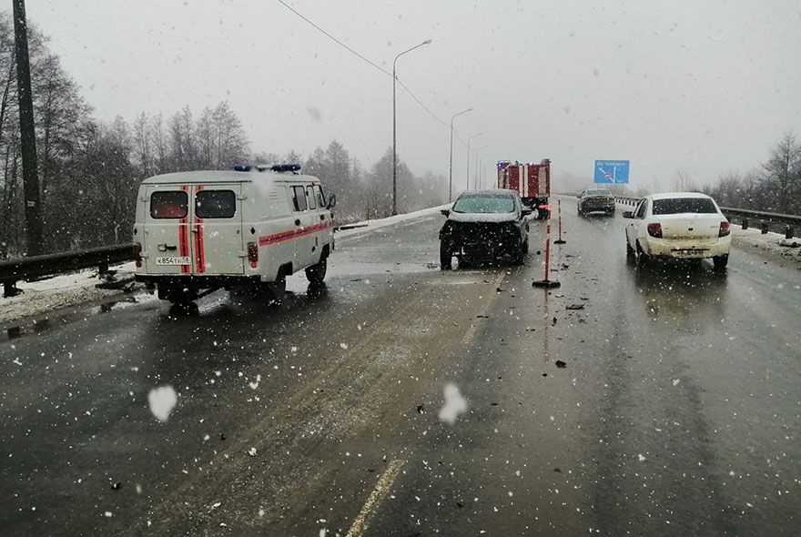 Под Пензой столкнулись автомобили